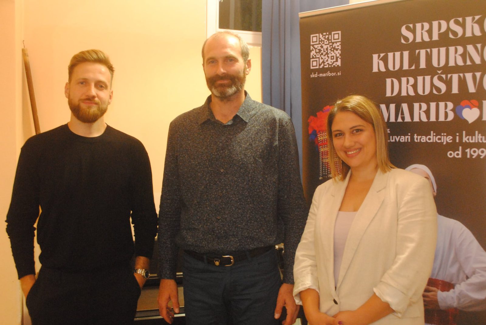 Milan Obradović sa organizatorima promocije