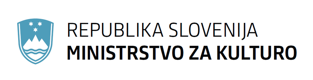 Logotip: Ministrstvo za kulturo Republike Slovenije